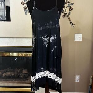 NU LABEL BRAND: Dip-dye Acid Wash Dress/Swimcover